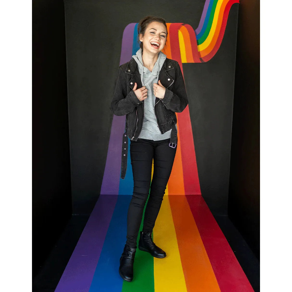 Scout Black Leather Ankle Boots