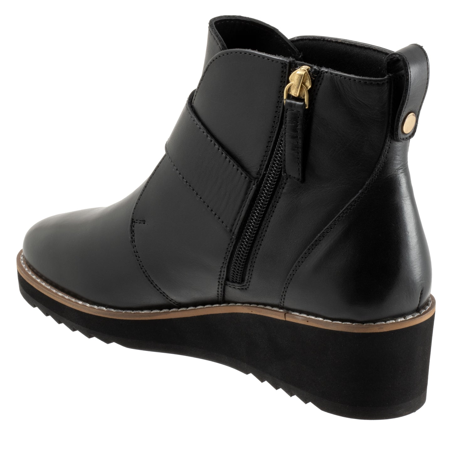 Wendi Black Wedge Ankle Boots