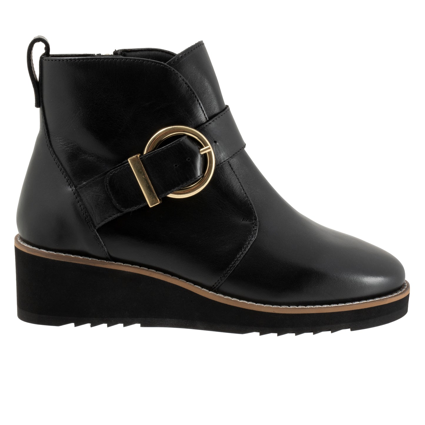 Wendi Black Wedge Ankle Boots