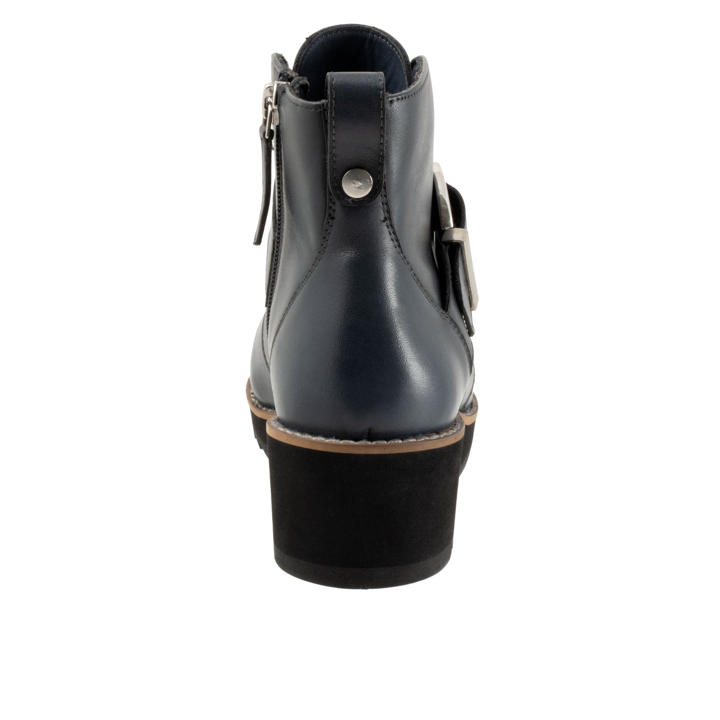 Wendi Navy Wedge Ankle Boots