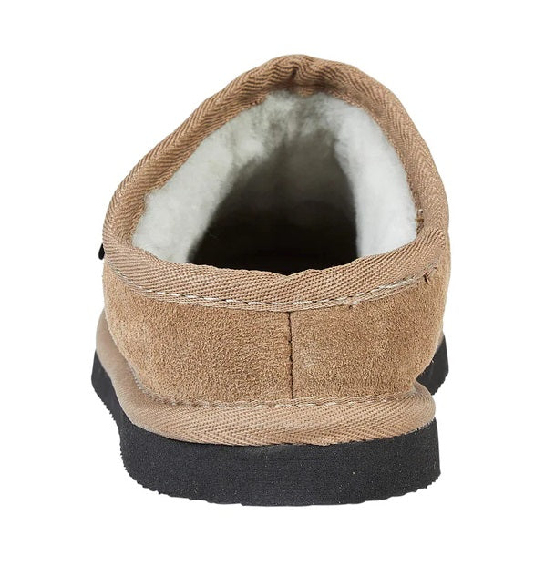 Becky Taupe Suede Slippers