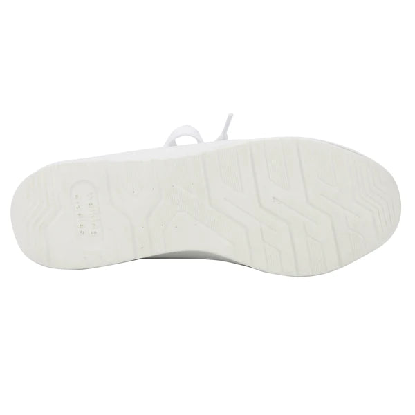Destin White Nubuck Lace Up Casual Shoes
