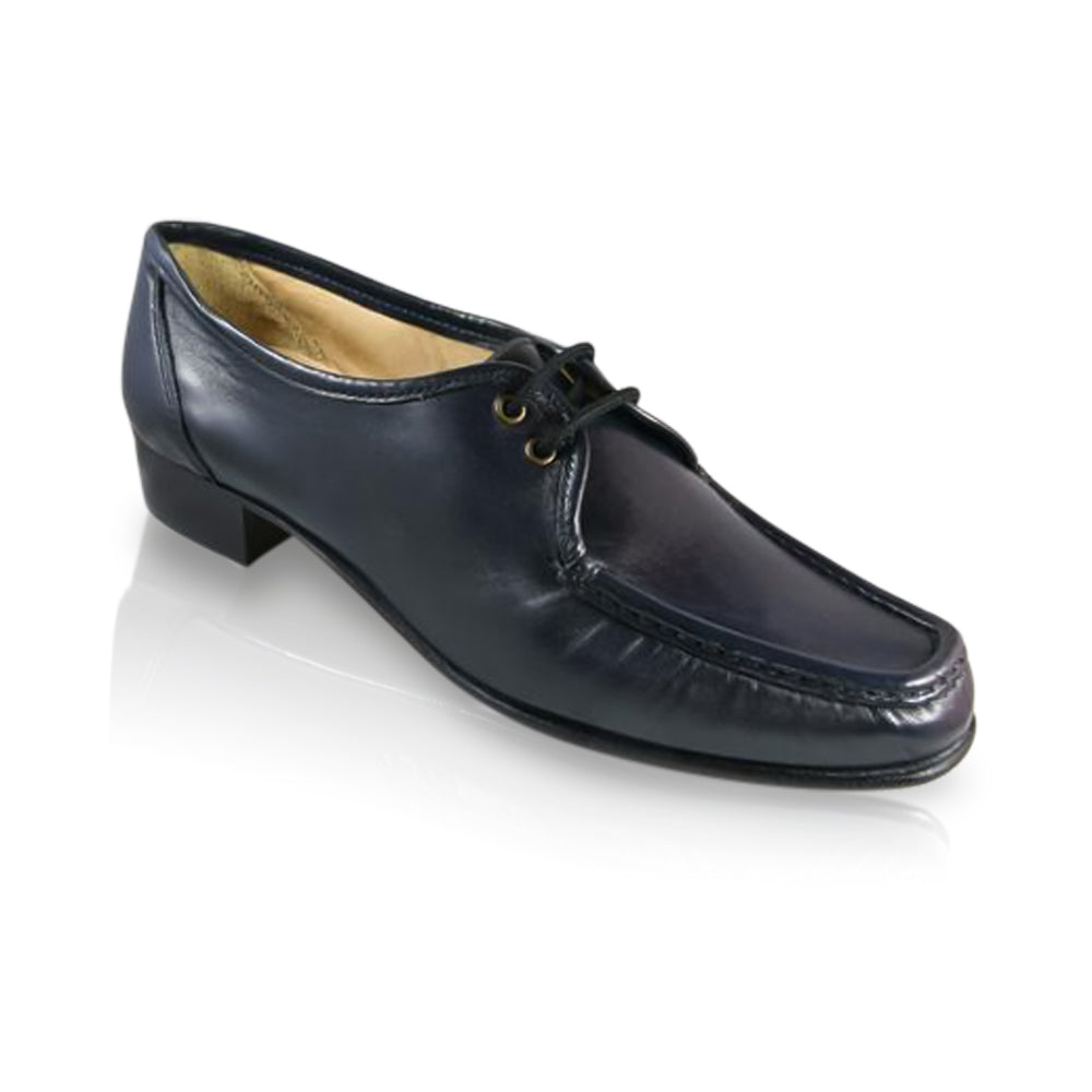 Lucca Navy Leather Lace Ups
