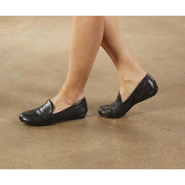 Mercer Navy Leather Moccasin Shoes