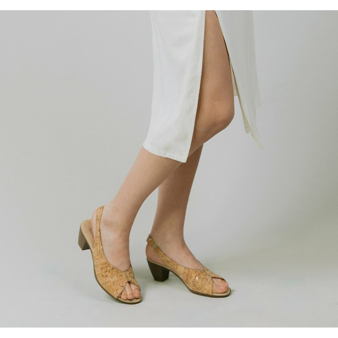 Rochelle Cork Slingback Sandals