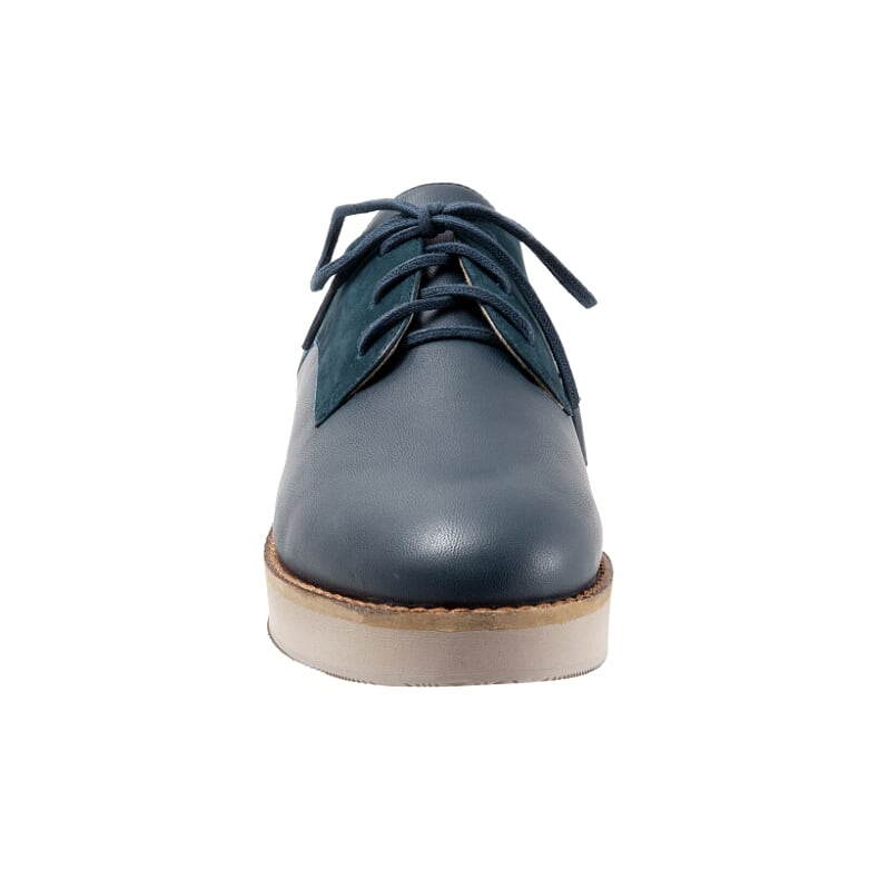 Willis 465 Dark Navy Nubuck Oxford Lace Up Shoes - Size 8 AA only