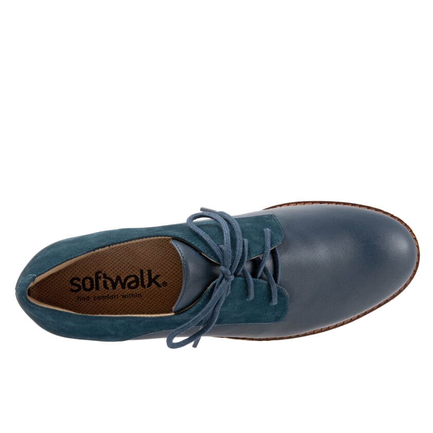 Willis 465 Dark Navy Nubuck Oxford Lace Up Shoes - Size 8 AA only