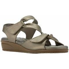 Valerie Bronze Wedge Sandals