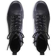 Tessa Black Lace-up Boots