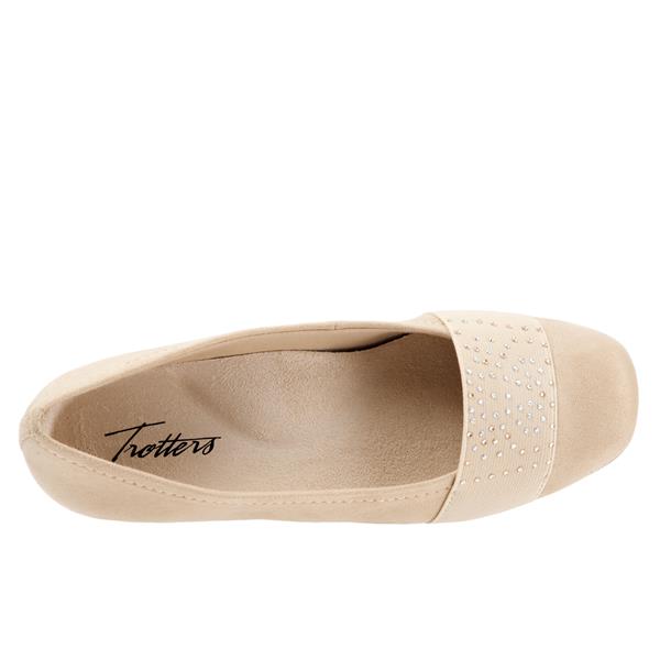 Samantha Nude Micro Ballet Flat Shoes