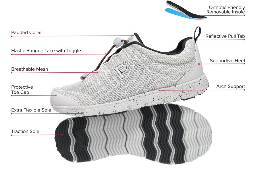 Travel Walker Navy/melon Mesh Walking Shoes