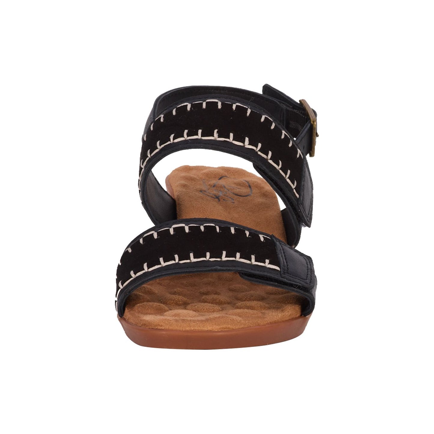 Kateri Black Wedge Sandals