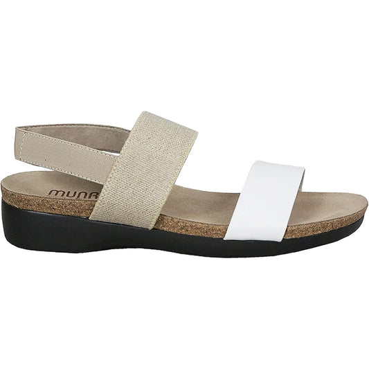 Pisces White/Natural Sandals