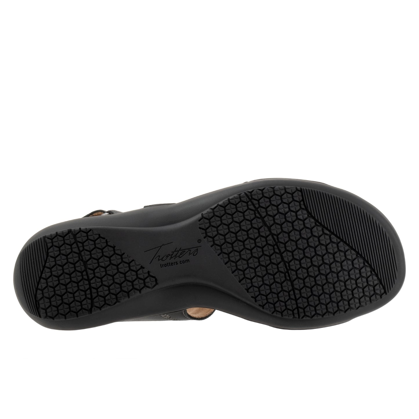 Romi Stitch Black Sandals