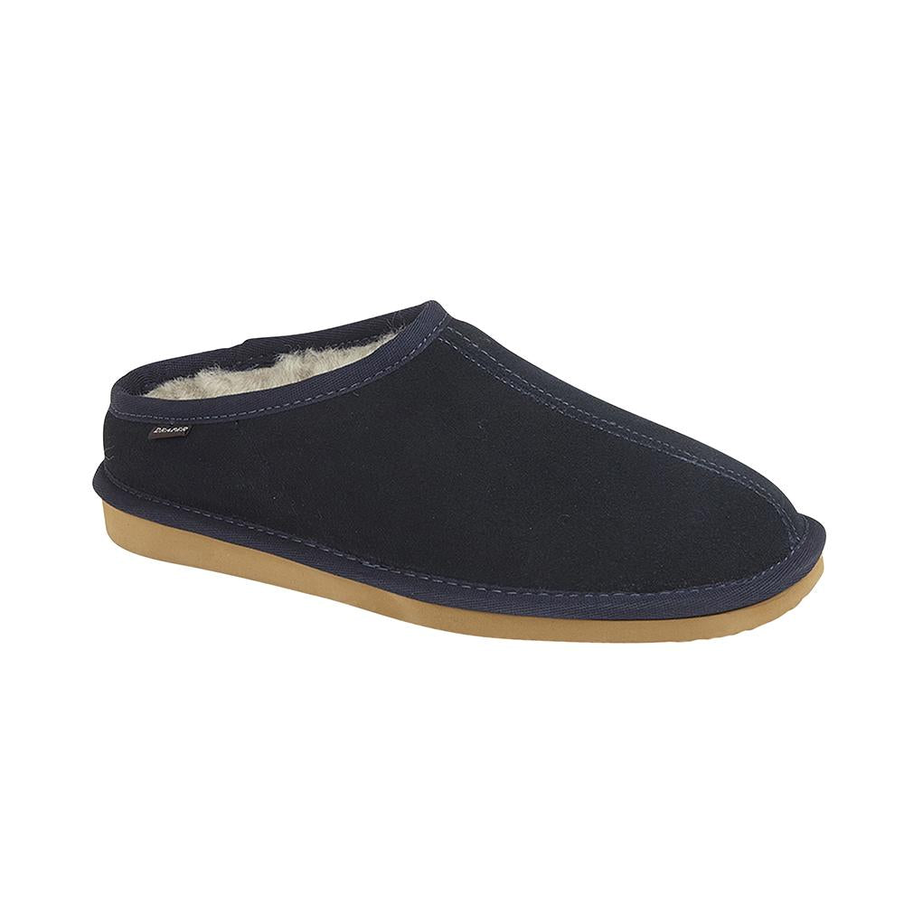 Becky Navy Suede Slippers