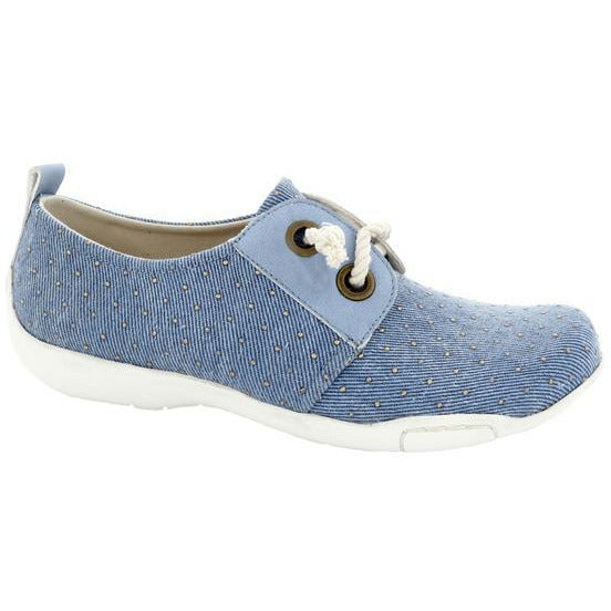 Calypso Denim with Gold Studs Canvas Shoes