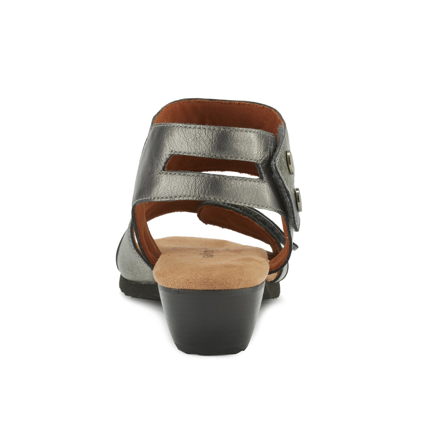 Calista Pewter Leather Sandals