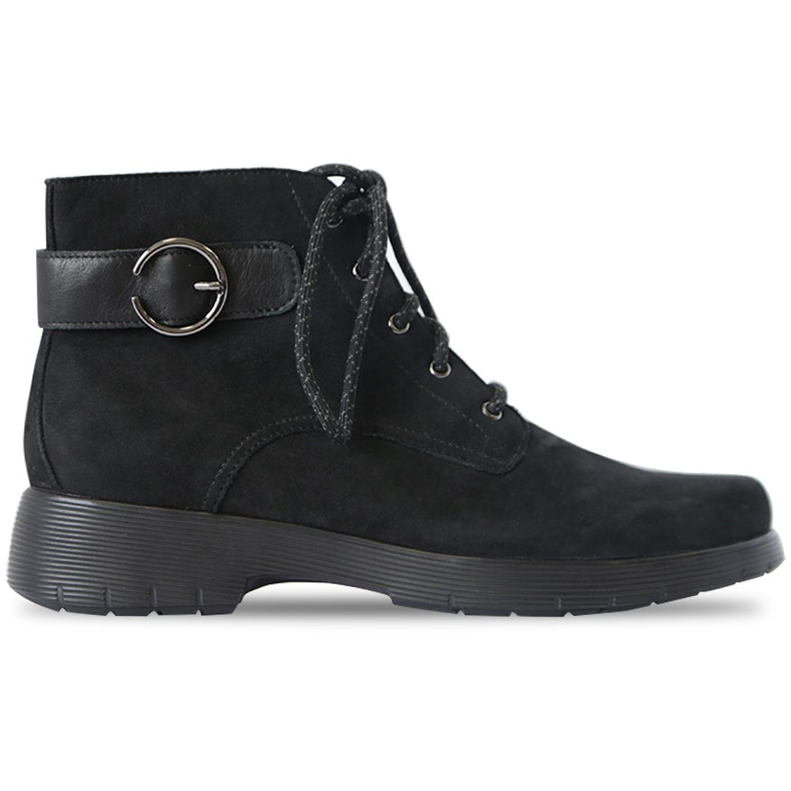 Buckley Black Nubuck Ankle Boots
