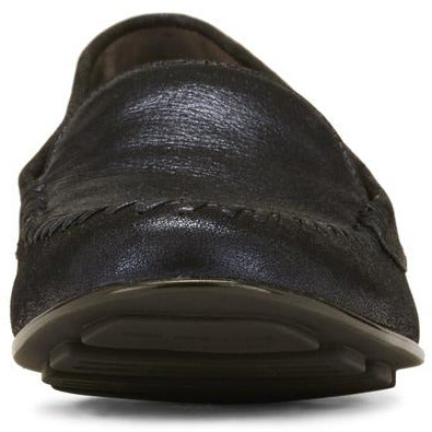 Mercer Navy Leather Moccasin Shoes