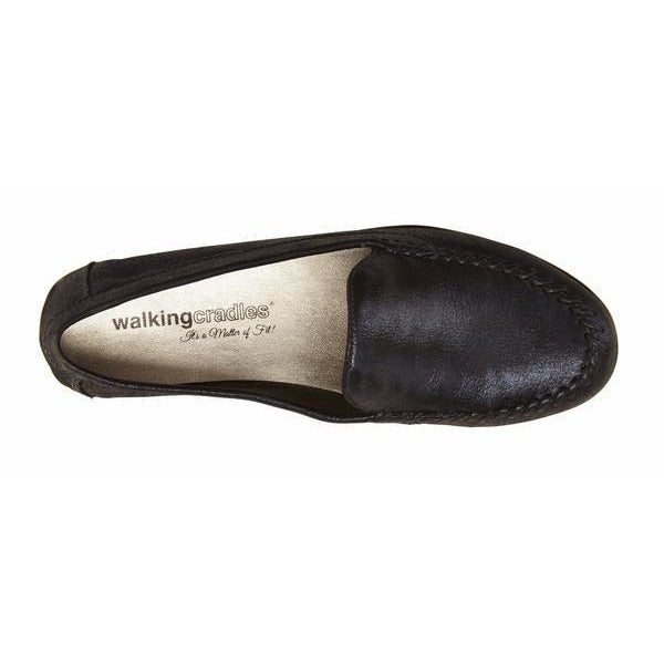 Mercer Navy Leather Moccasin Shoes