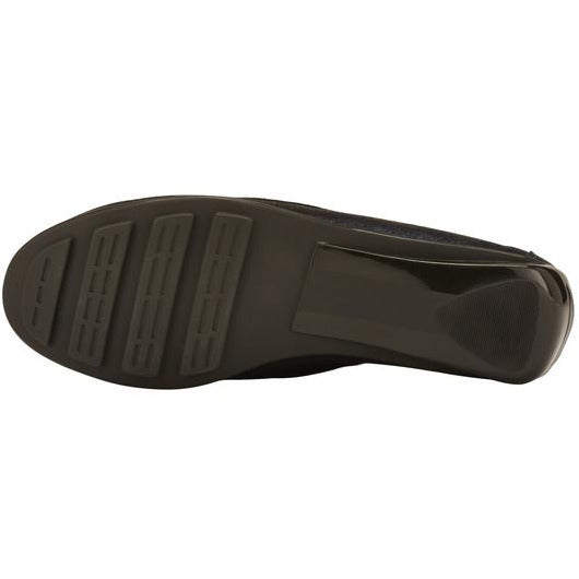 Mercer Navy Leather Moccasin Shoes