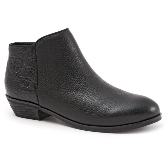 Rocklin Black Croc Ankle Boots LIMITED STOCK
