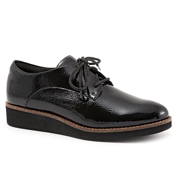 Willis 005 Black Patent Oxford Lace Up Shoes