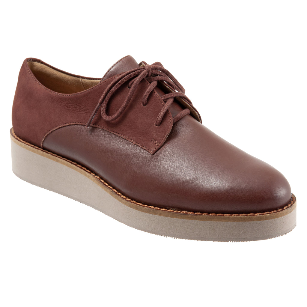 Willis 255 Brown Leather/nubuck Oxford Lace Up Shoes