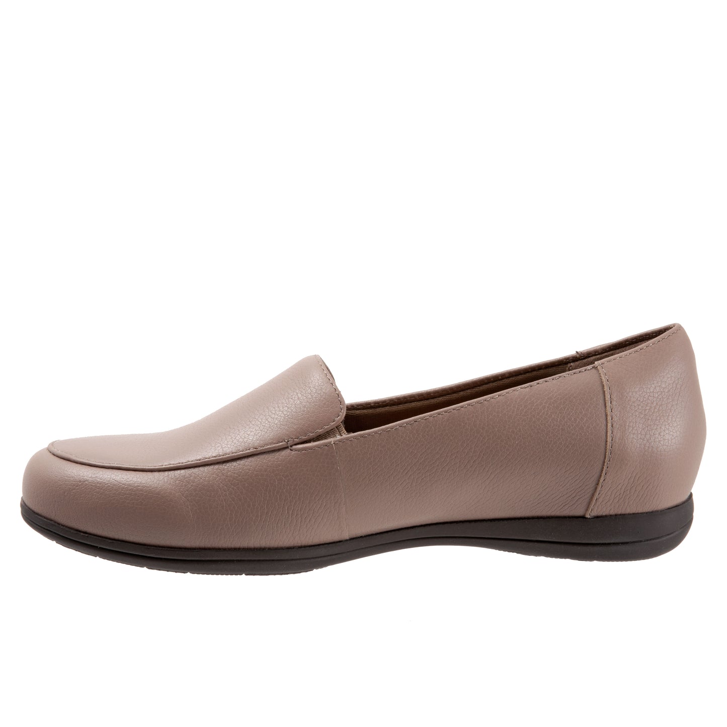 Deanna Taupe Leather Loafer Shoes