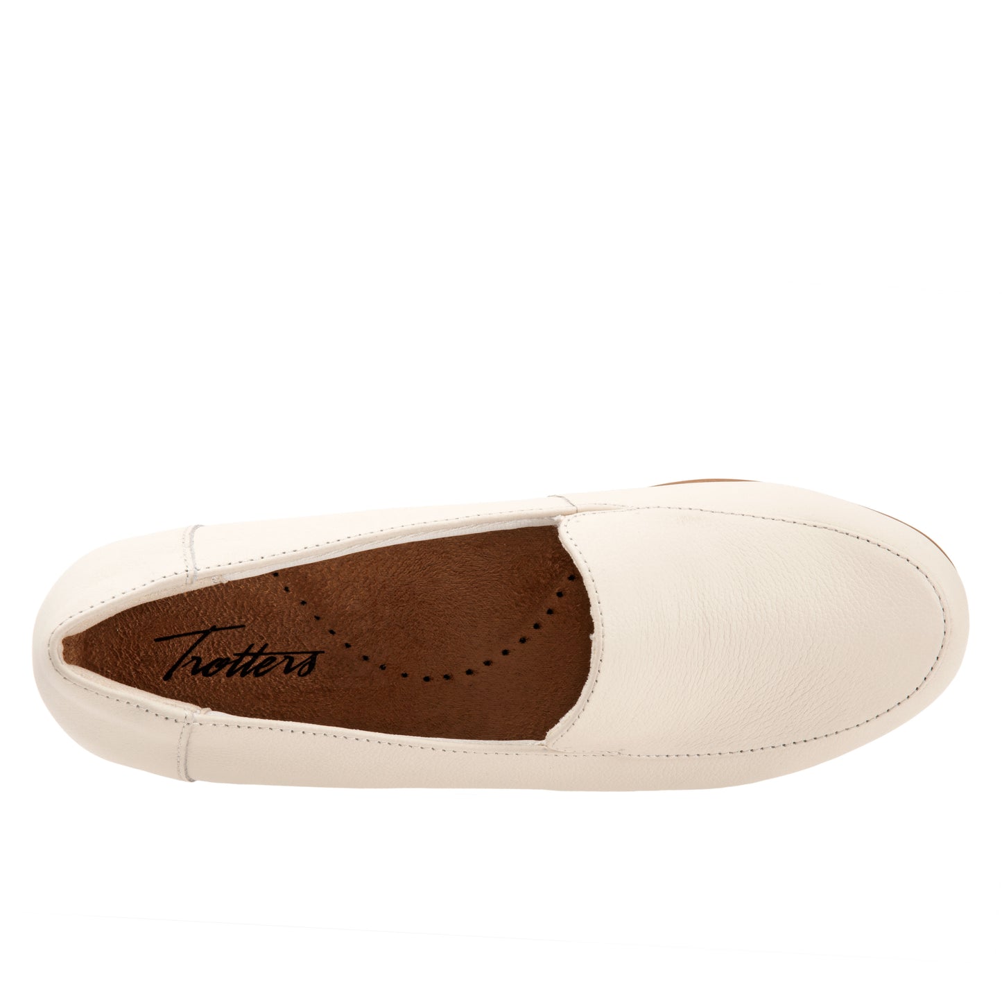 Deanna Bone Leather Loafers