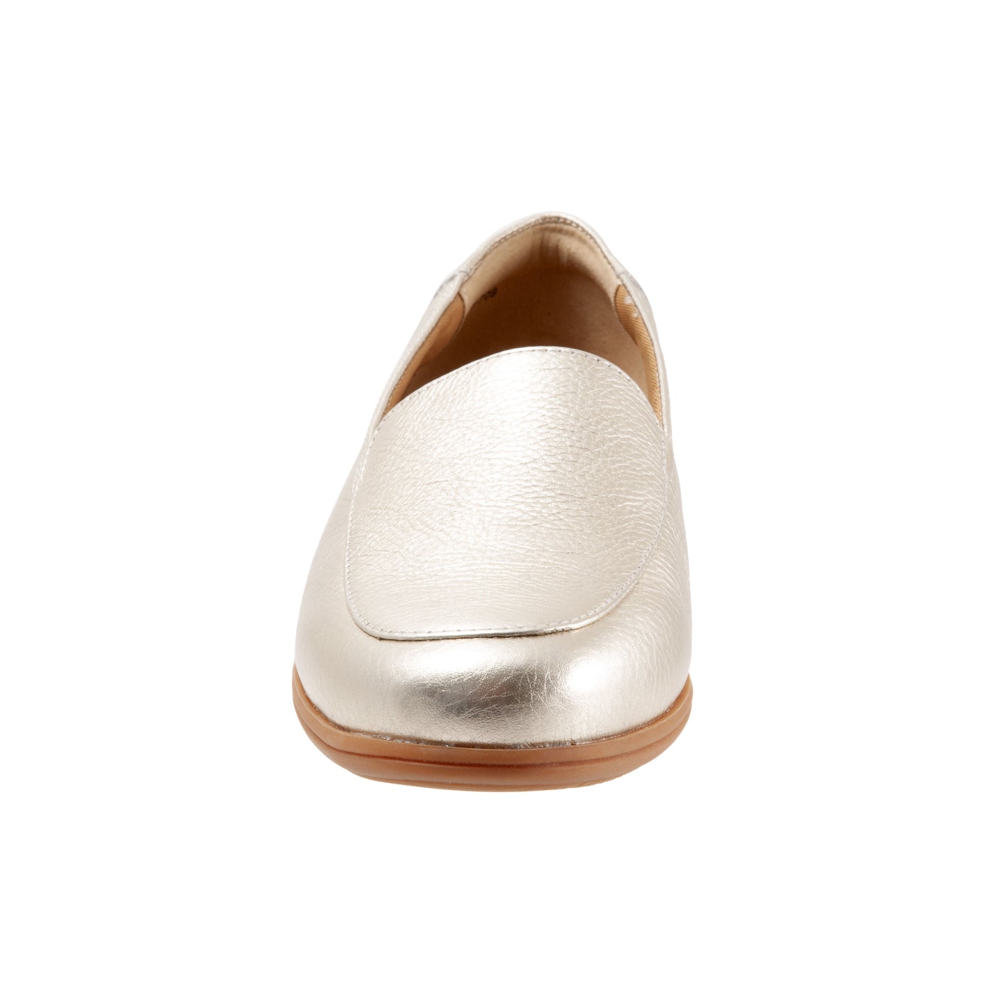 Deanna Champagne Leather Loafer Shoes