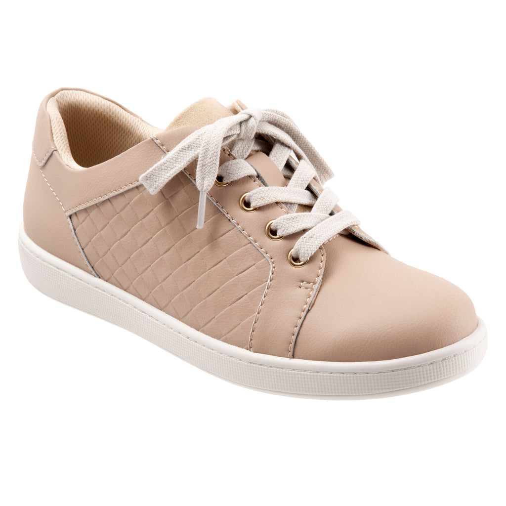 Adore Ivory Leather Lace-up Casuals