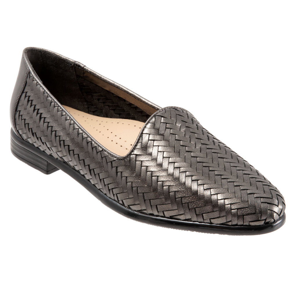 Liz III Pewter Slip-on Shoes SIZE 8.5 AA ONLY