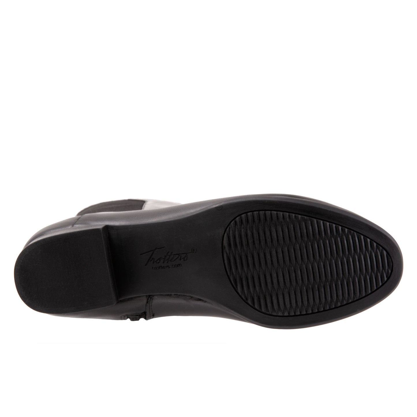 Misty Black Leather Long Boots