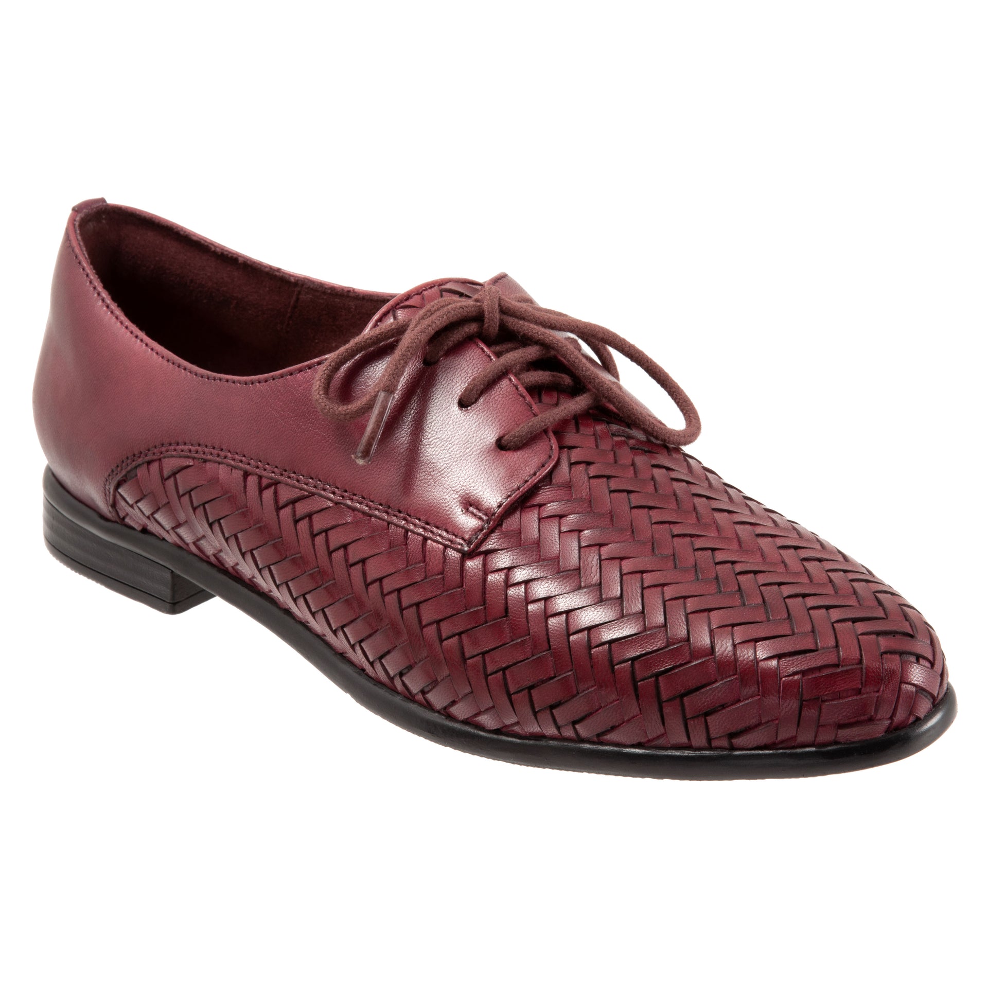 Lizzie Herringbone Burgundy Lace up Shoes – SPECIAL FEETURES