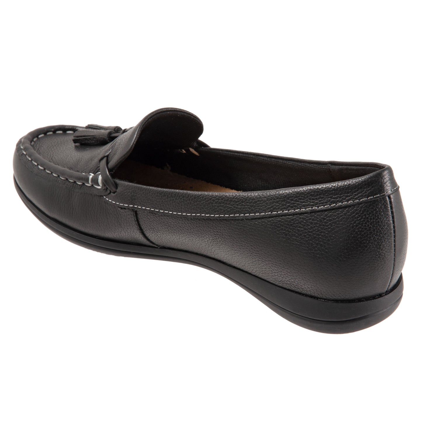 Dawson Black Leather Moccasin