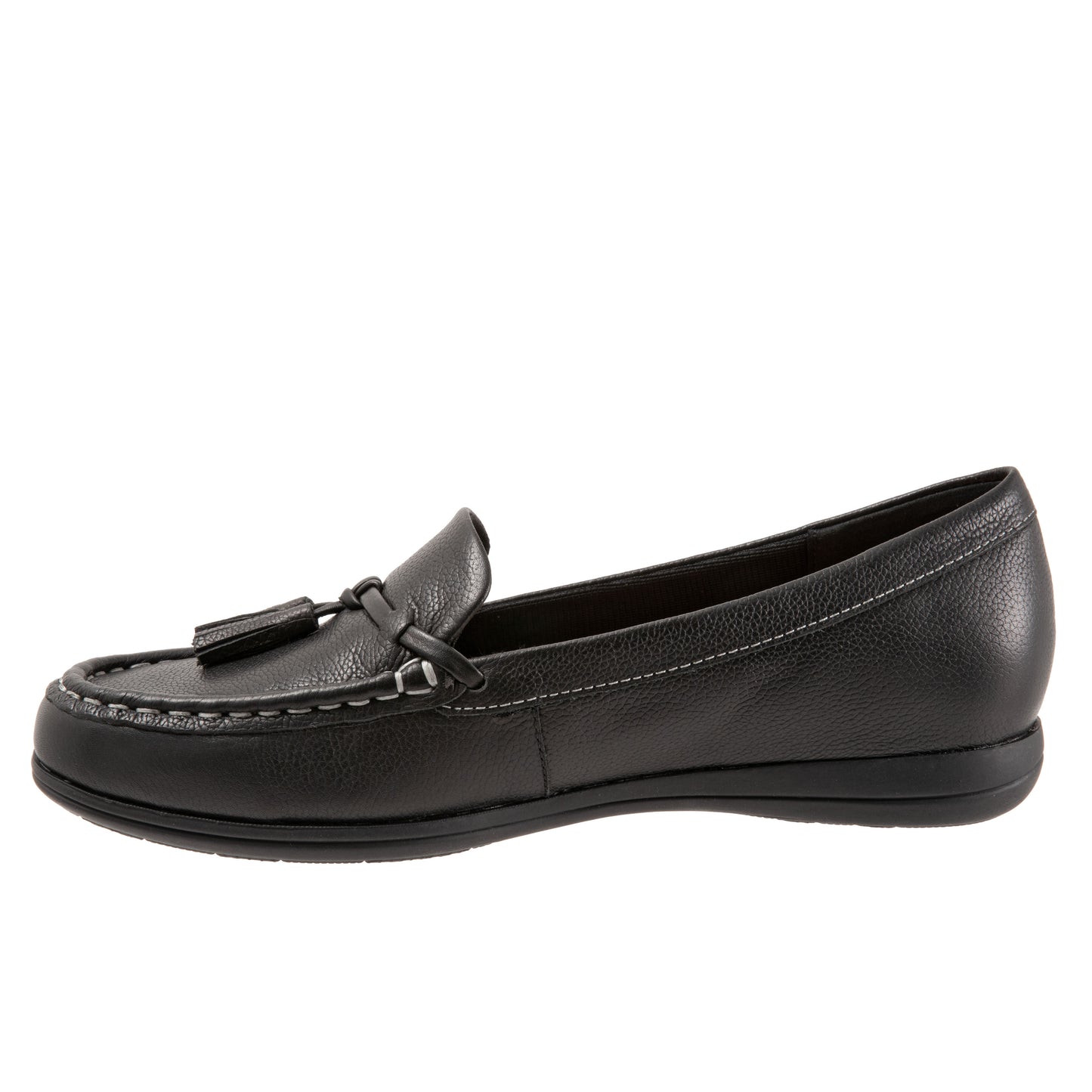 Dawson Black Leather Moccasin