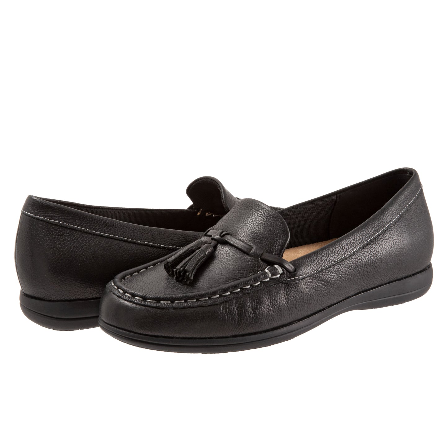 Dawson Black Leather Moccasin