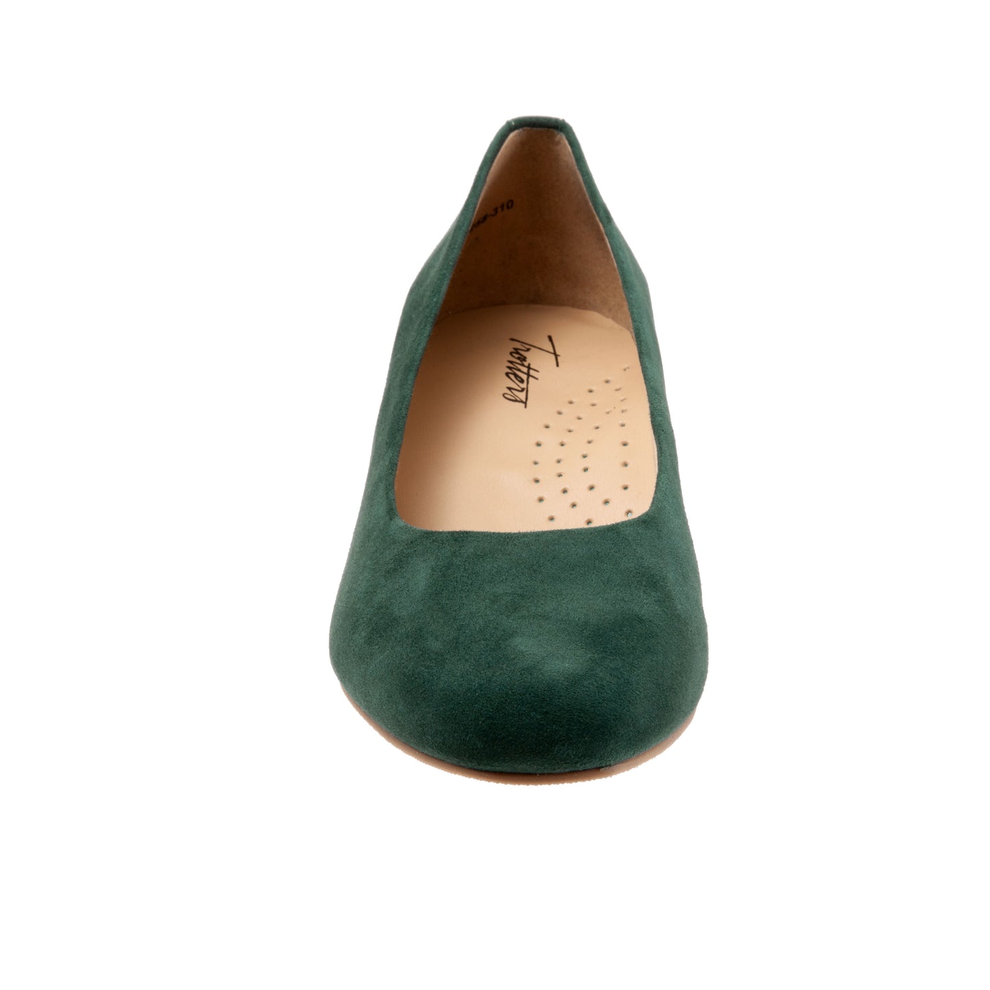 Daria Green Suede Leather Mid Block Heel SIZE 10 AA ONLY