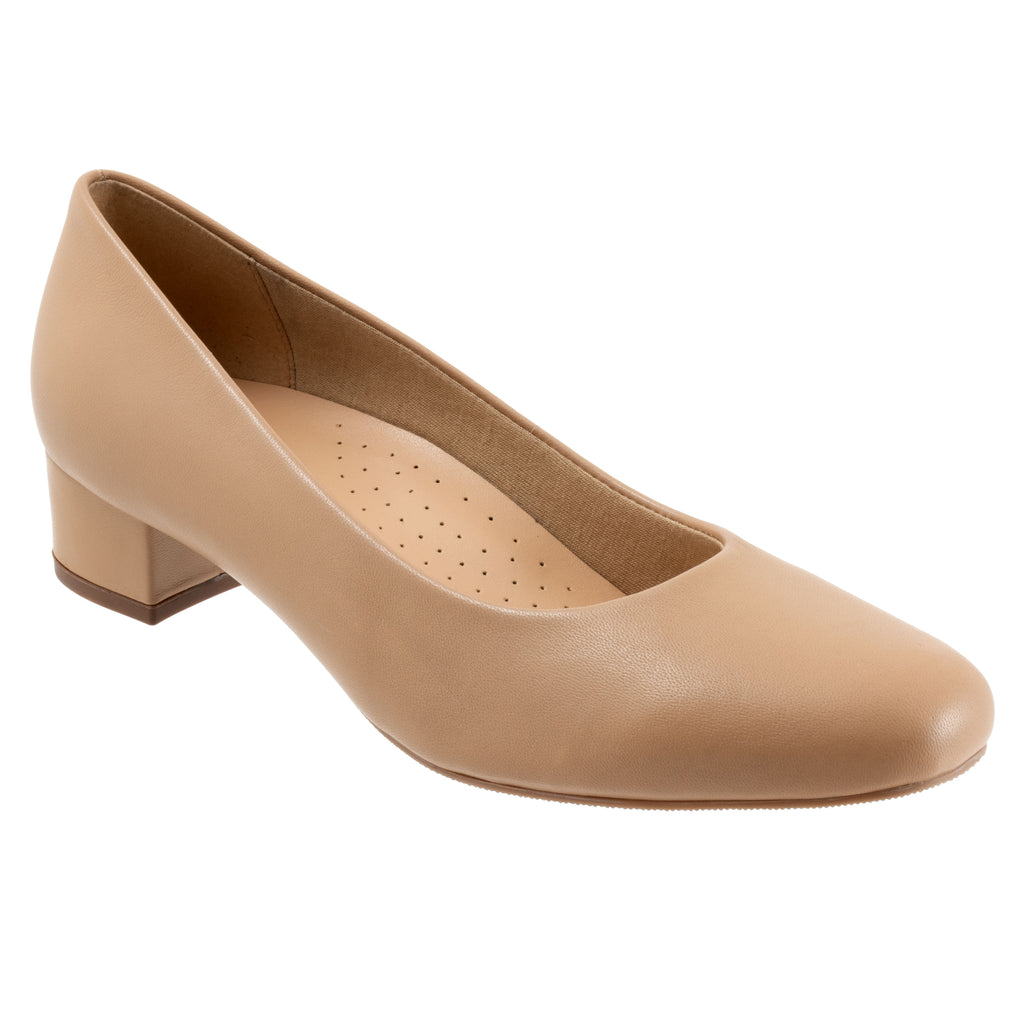 Dream Nude Low Heeled Court Shoes