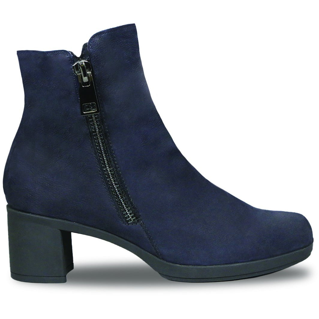 Devon Blue Nubuck Suede Pebbled Ankle Boots LIMITED STOCK