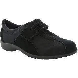 Joliet Black Fabric/Suede Casual Shoes