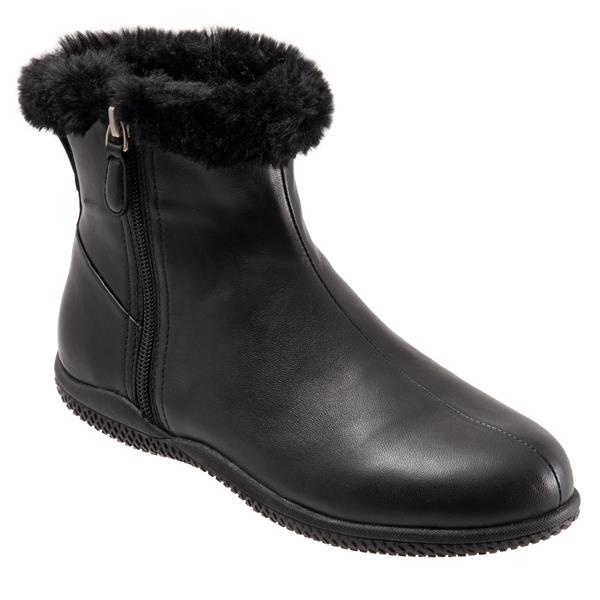Helena Black Zip-up Ankle Boots LIMITED STOCK