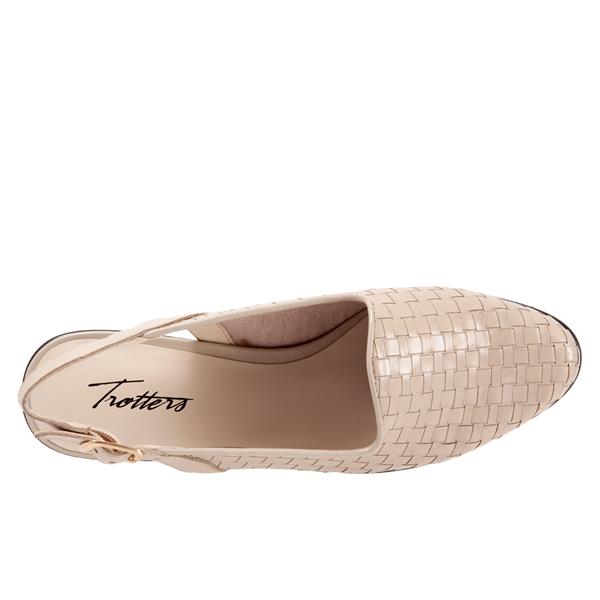 Lena Bone Slingback Leather Shoes