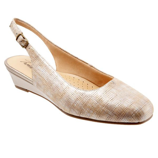 Lenore Beige Slingbacks - size 7 B ONLY