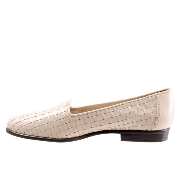 Liz Woven Bone Slip-on Shoes