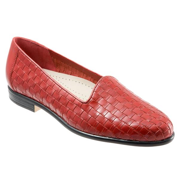 Liz Woven Red Slip-on Shoes