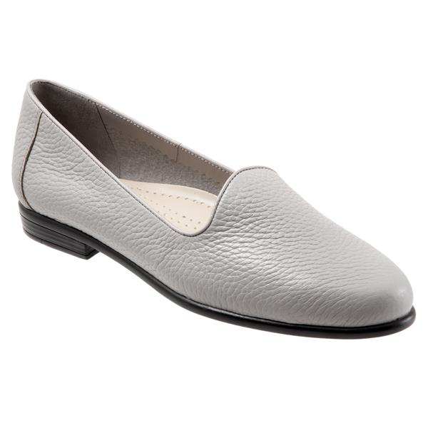 Liz Tumbled Grey Slip-on Shoes
