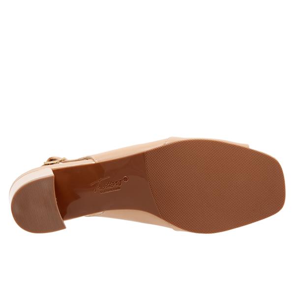Monique Sling-backs Nude Peep Toe Sandal