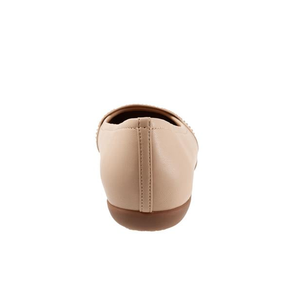 Samantha 172 Nude Gem Ballet Flat Shoes  - SIZE 9.5 AA ONLY